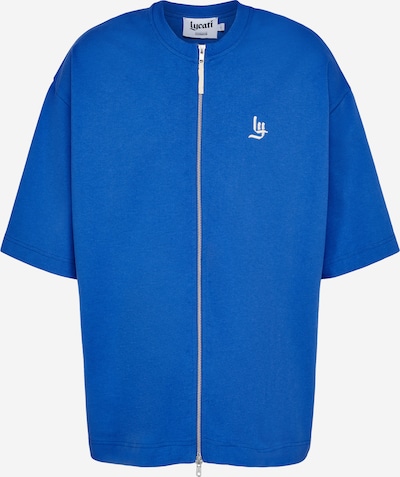 LYCATI exclusive for ABOUT YOU Camiseta 'Tie' en azul, Vista del producto