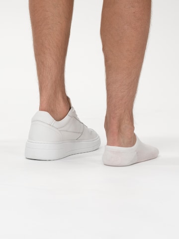 Chaussettes 'Footie (wit)' SOLIT socks en blanc