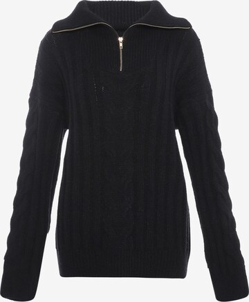 Pull-over aleva en noir : devant