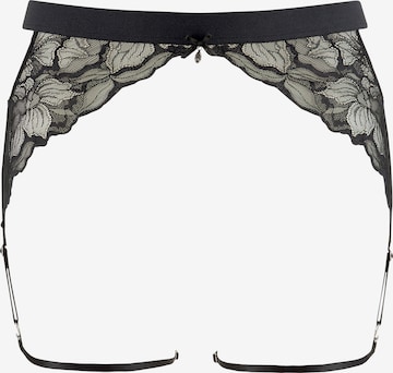 LASCANA Melltartó tartozékok 'Garter belt' - fekete: elől