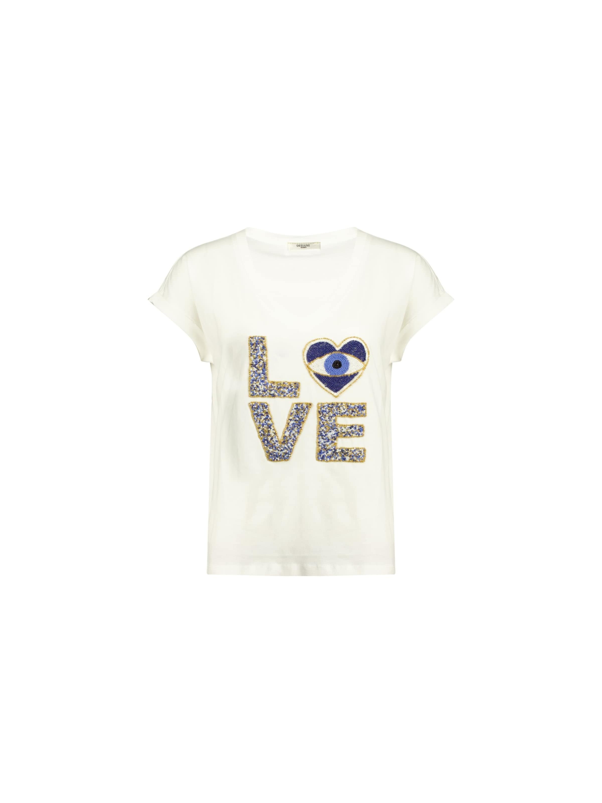 T-shirt 'Mykolove' Deeluxe en blanc : devant