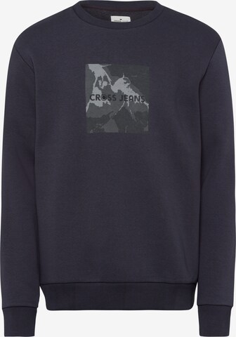 Cross Jeans Sweatshirt '25406' in Grau: predná strana