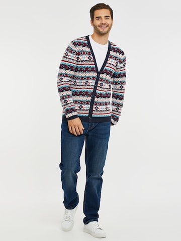 Threadbare Knit cardigan 'Iceland' in Blue