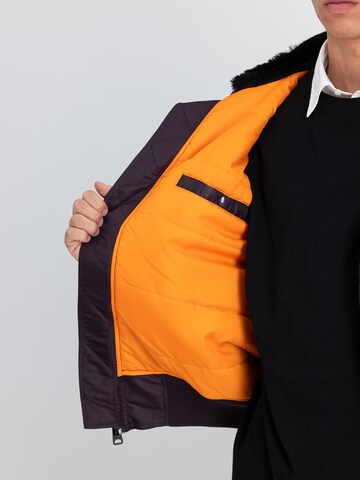 purpurinė ALPHA INDUSTRIES Demisezoninė striukė