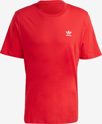 raudona ADIDAS ORIGINALS Marškinėliai 'Trefoil Essentials': priekis