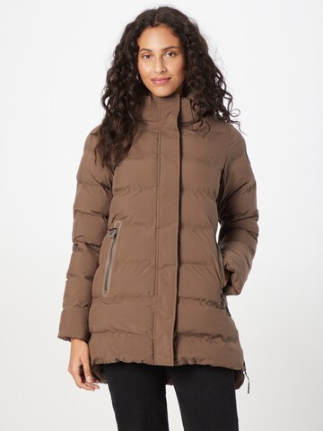 ICEPEAK Steppmantel 'AUBREY' in Braun: Vorderseite