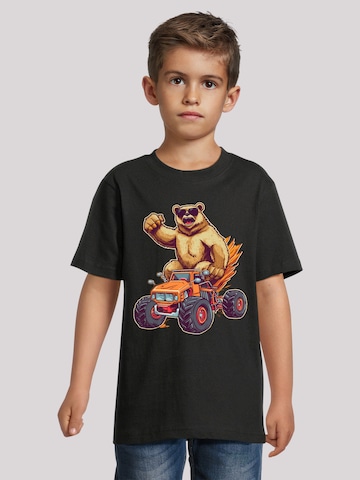 T-Shirt 'Monster Truck Cool Bear' F4NT4STIC en noir : devant