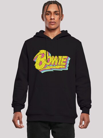 Sweat-shirt 'David Bowie' F4NT4STIC en noir : devant