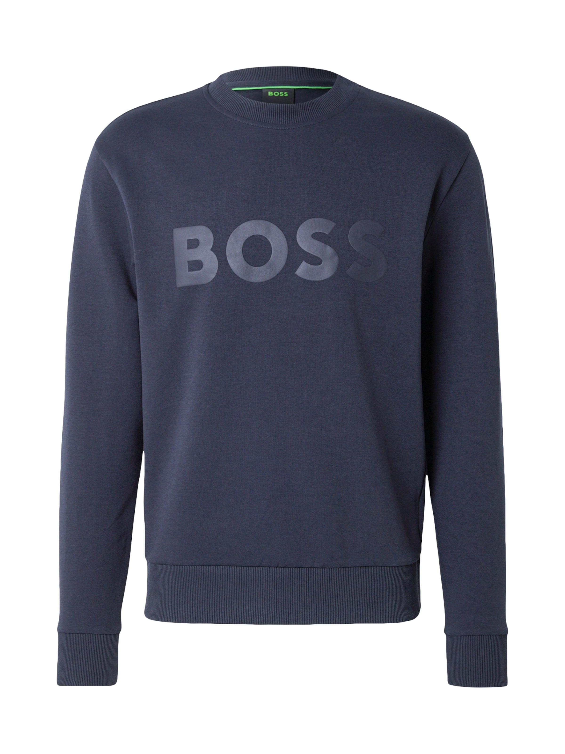 BOSS Суичър 'Salbo' в синьо: отпред