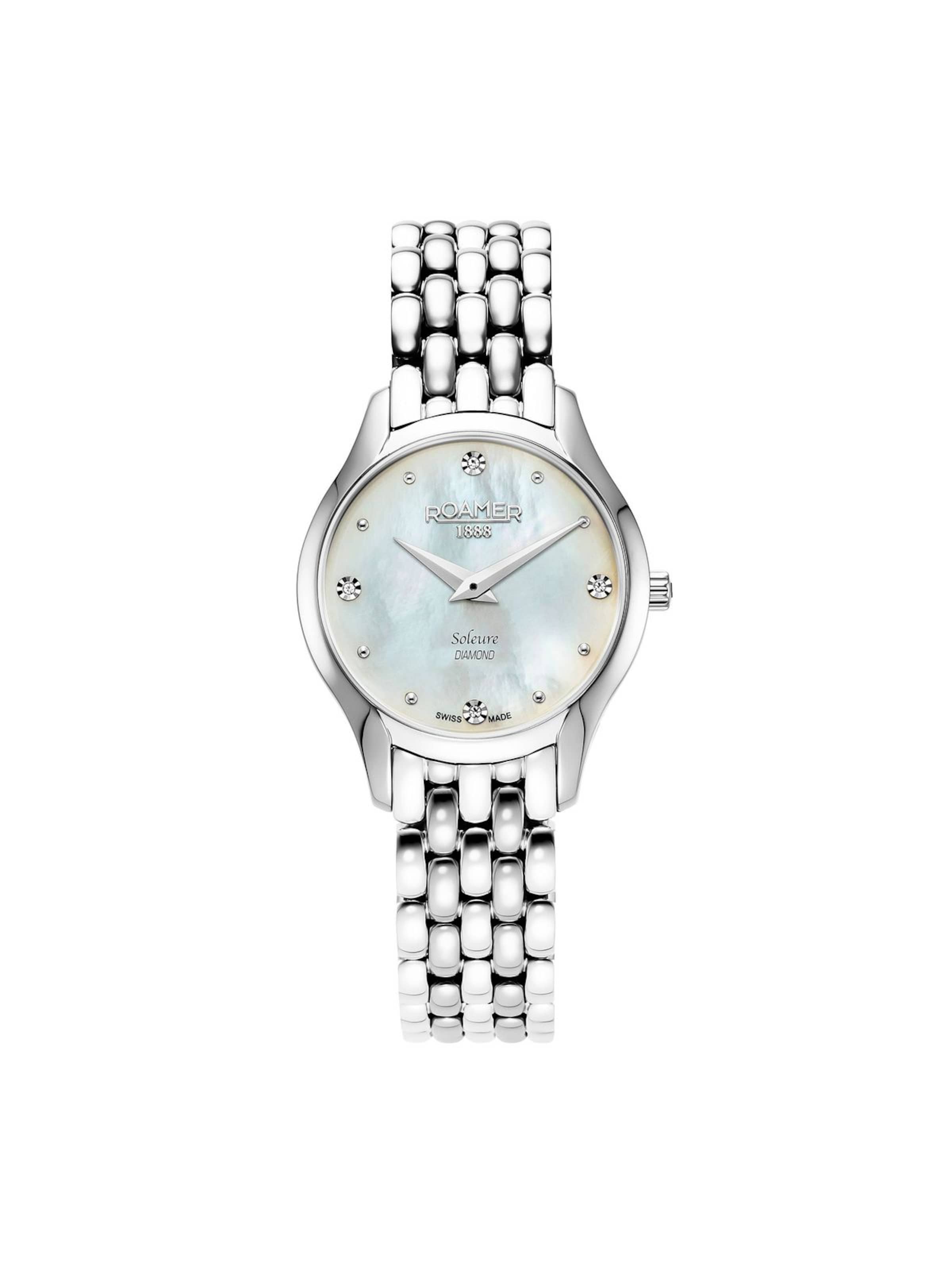 Montre à affichage analogique Roamer en blanc : devant