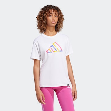 ADIDAS SPORTSWEAR Функционална тениска 'Tech Fill' в бяло