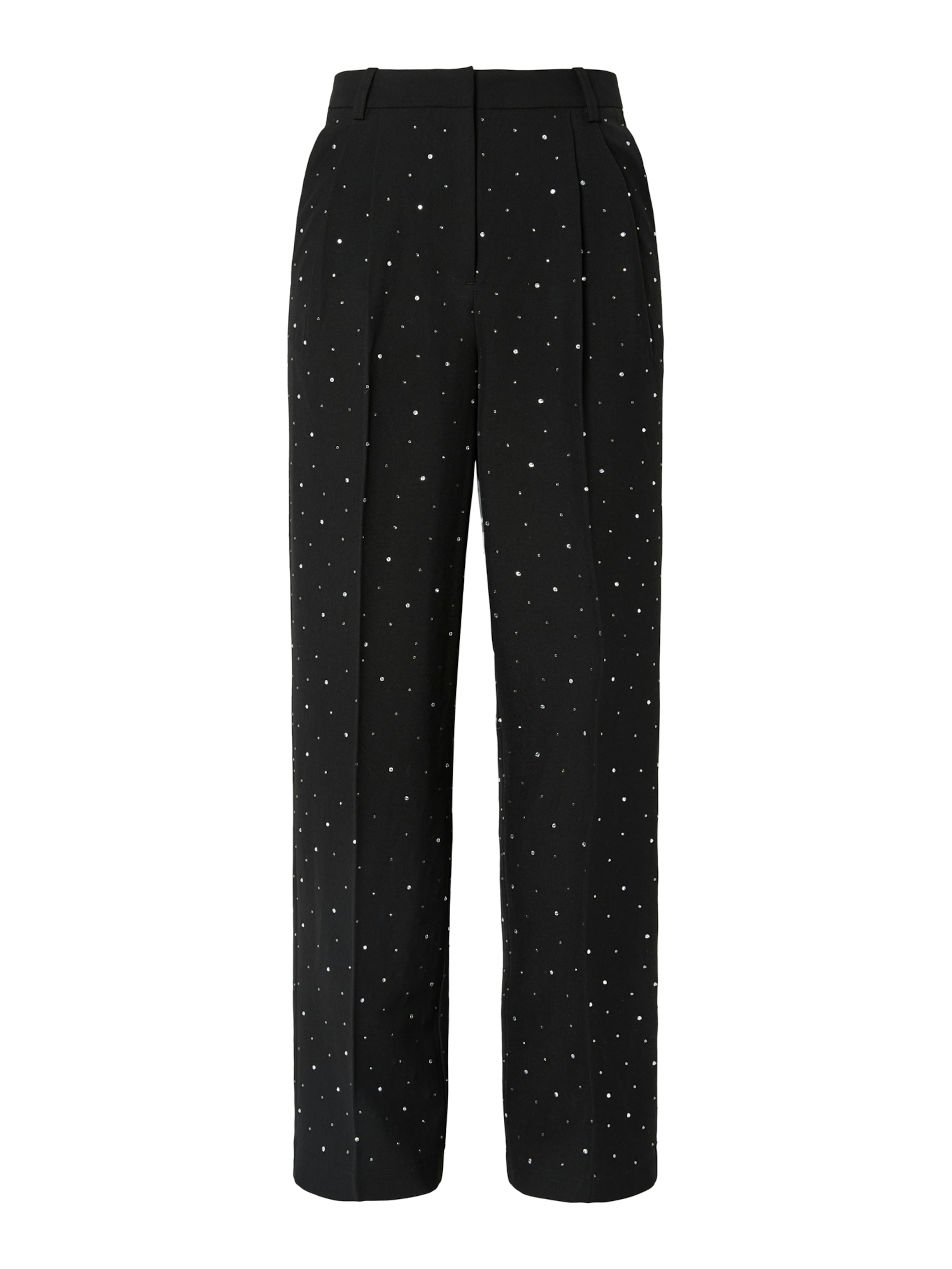 regular Pantaloni con pieghe di PIECES in nero: frontale