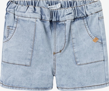 NAME IT Regular Baggy Fit Jeansshorts Jeans in Blau: predná strana