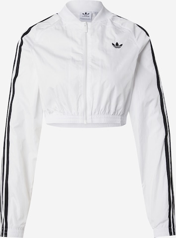Veste mi-saison 'Adicolor Teamgeist' ADIDAS ORIGINALS en blanc : devant