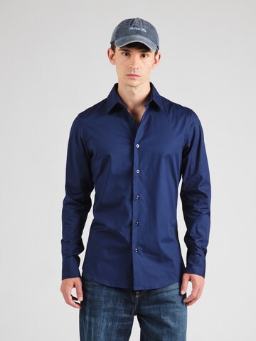 G-STAR Slim Fit Hemd in Blau: Vorderseite
