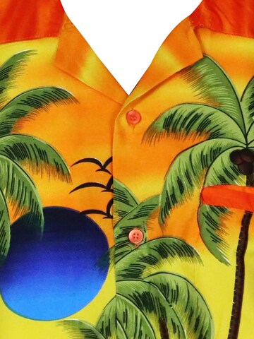 King Kameha - Camiseta 'Sunglasses' en naranja