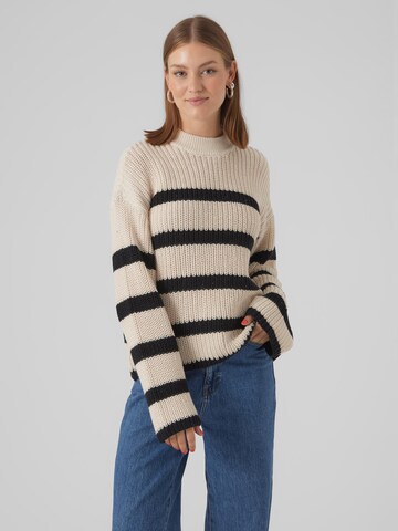 Pull-over 'Hilda' VERO MODA en beige : devant