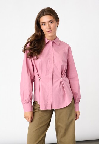 SISTERS POINT - Blusa 'EMBER' en rosa: frente