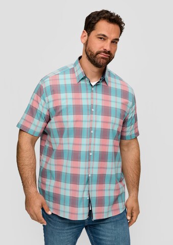 s.Oliver Red Label Big & Tall Slim fit Koszula w kolorze zielony: przód