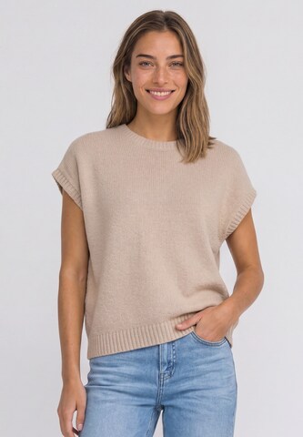 STREET ONE Pullover in Beige: Vorderseite