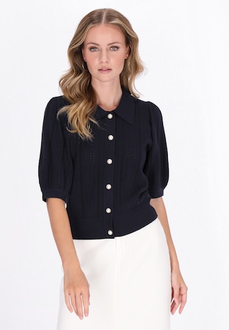 Cardigan DreiMaster Vintage en bleu : devant