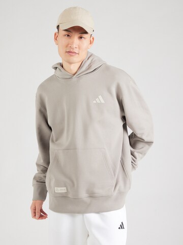 ADIDAS PERFORMANCE Sweatshirt in Beige: front