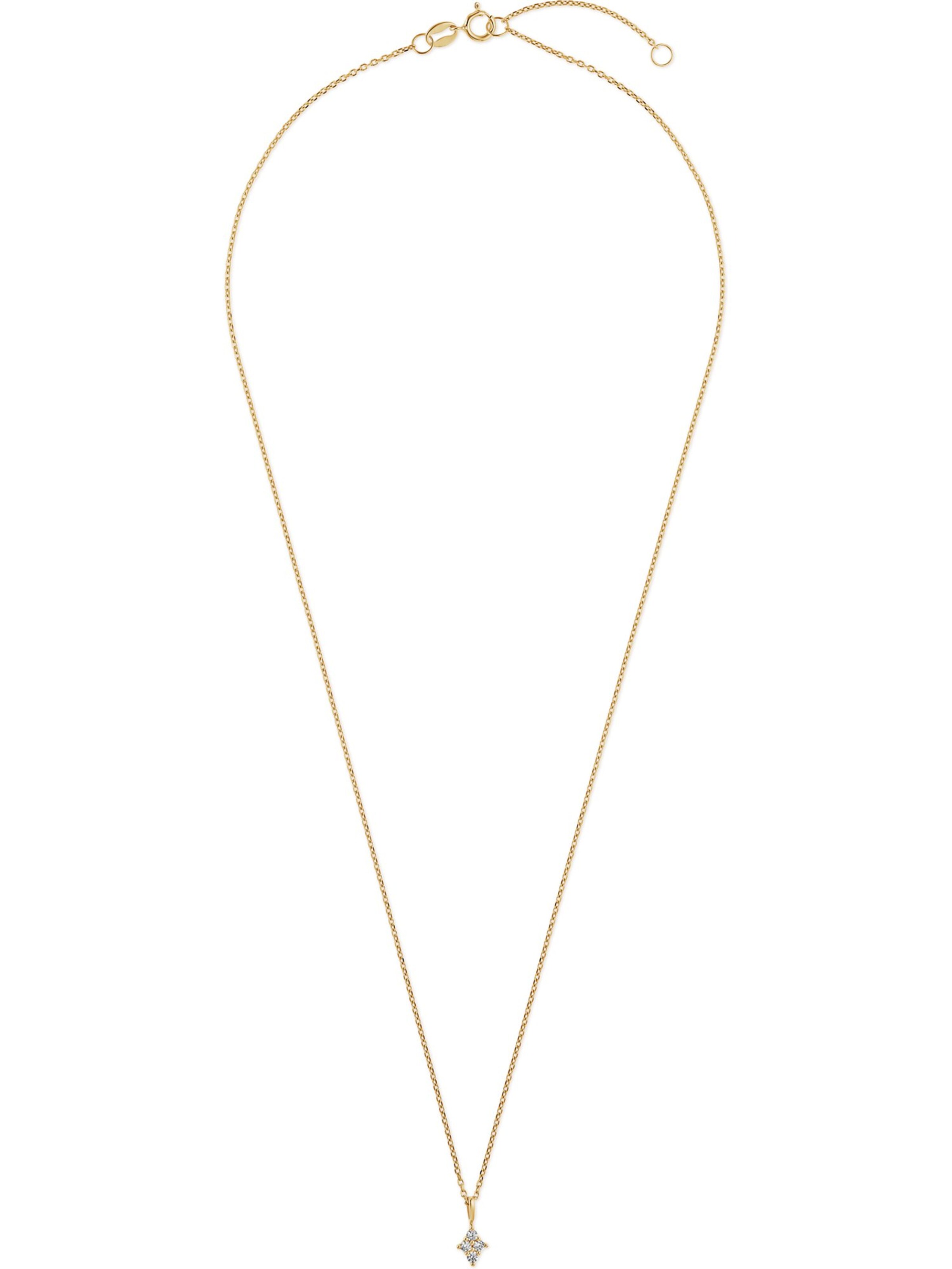 FAVS Necklace in Gold: front
