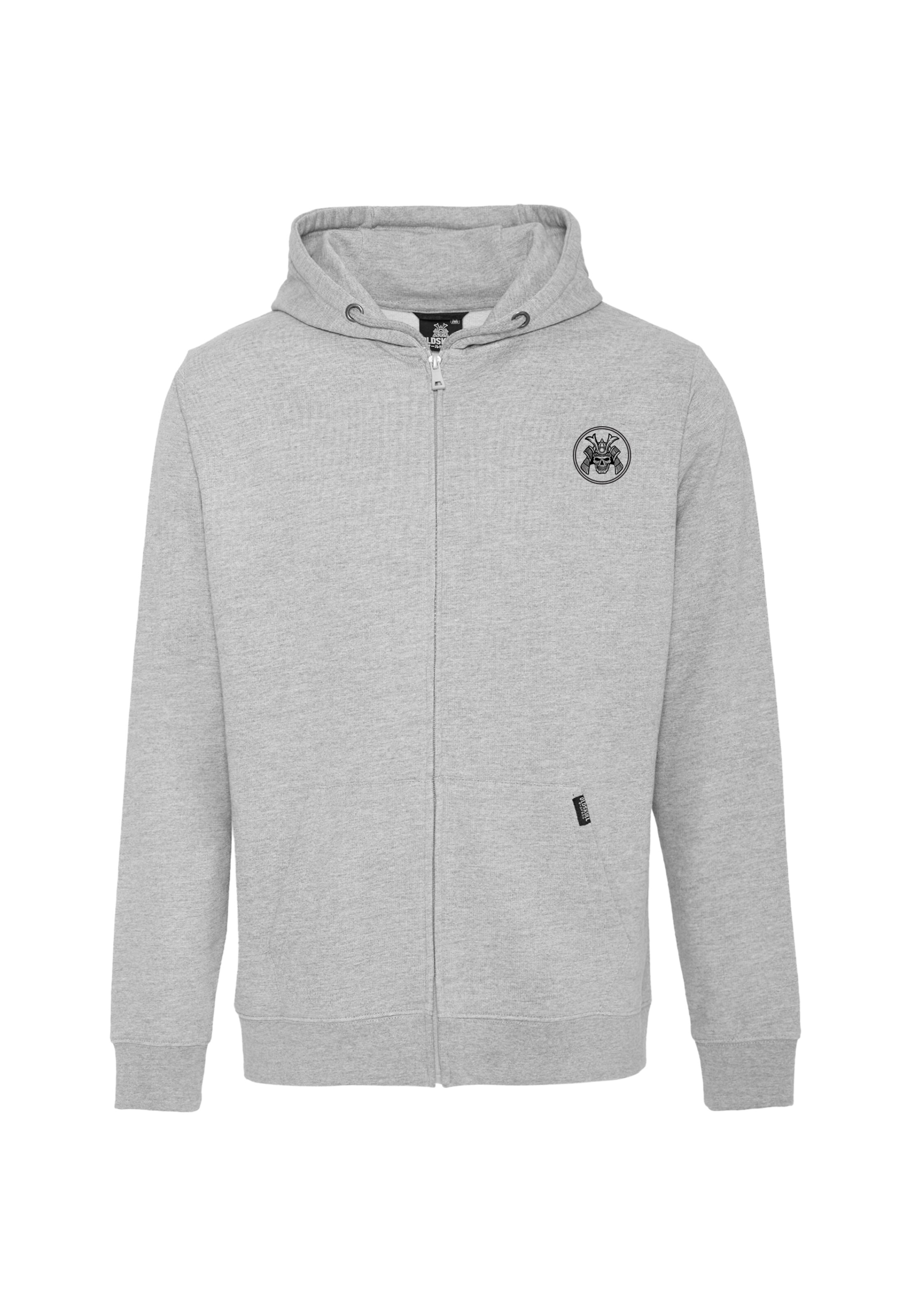 Oldskull Sweat jacket in Grey: front