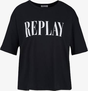 REPLAY Shirt in Black: front