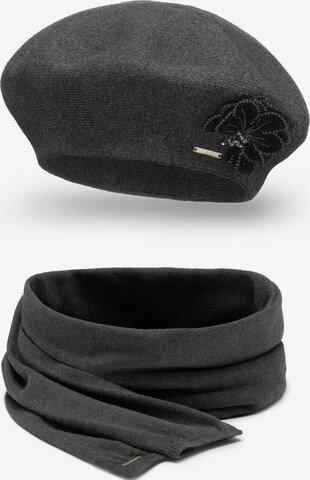 Vivisence Beanie '7036 Set' in Grey: front