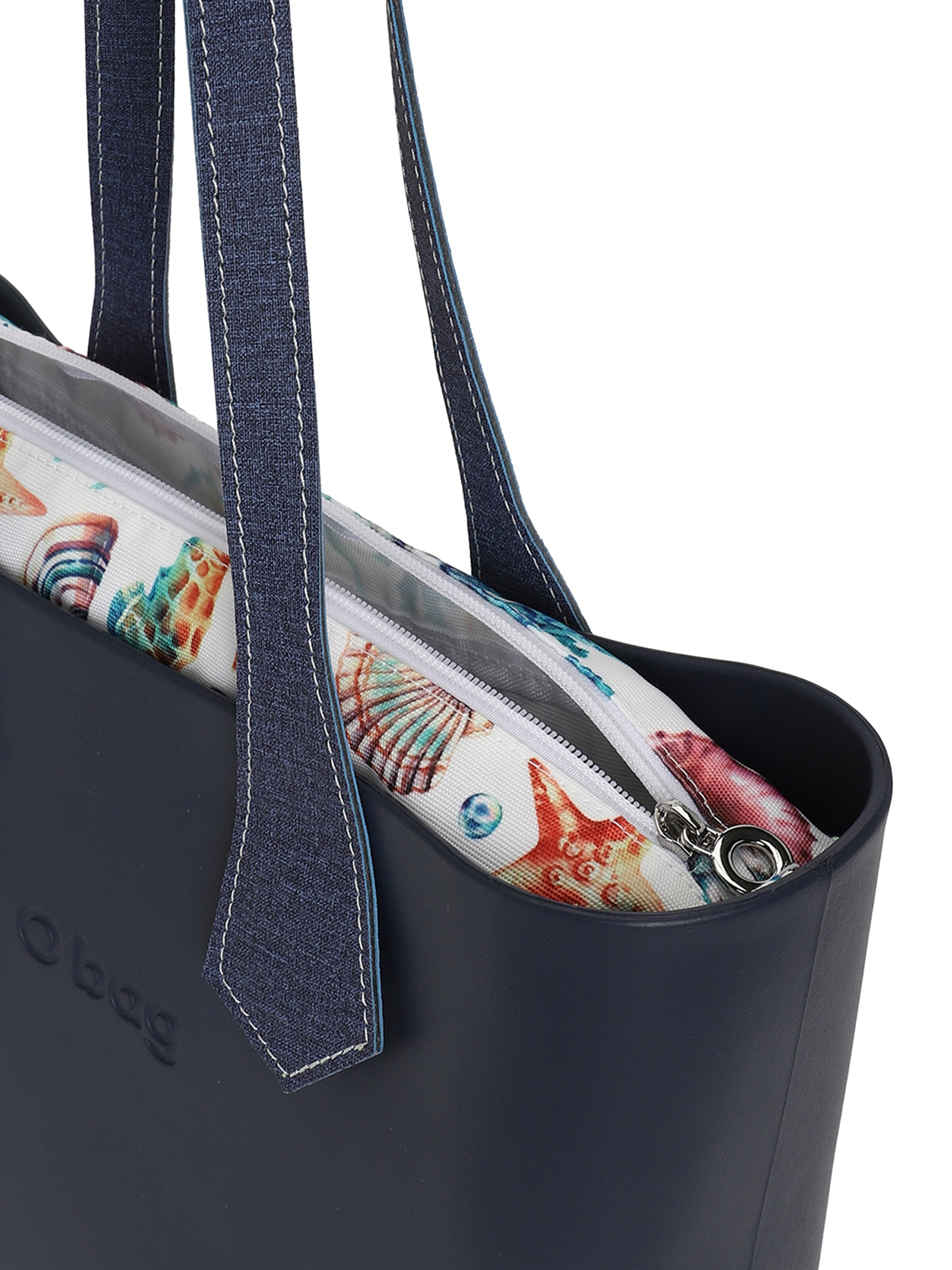 O bag Shopper in Blue: front