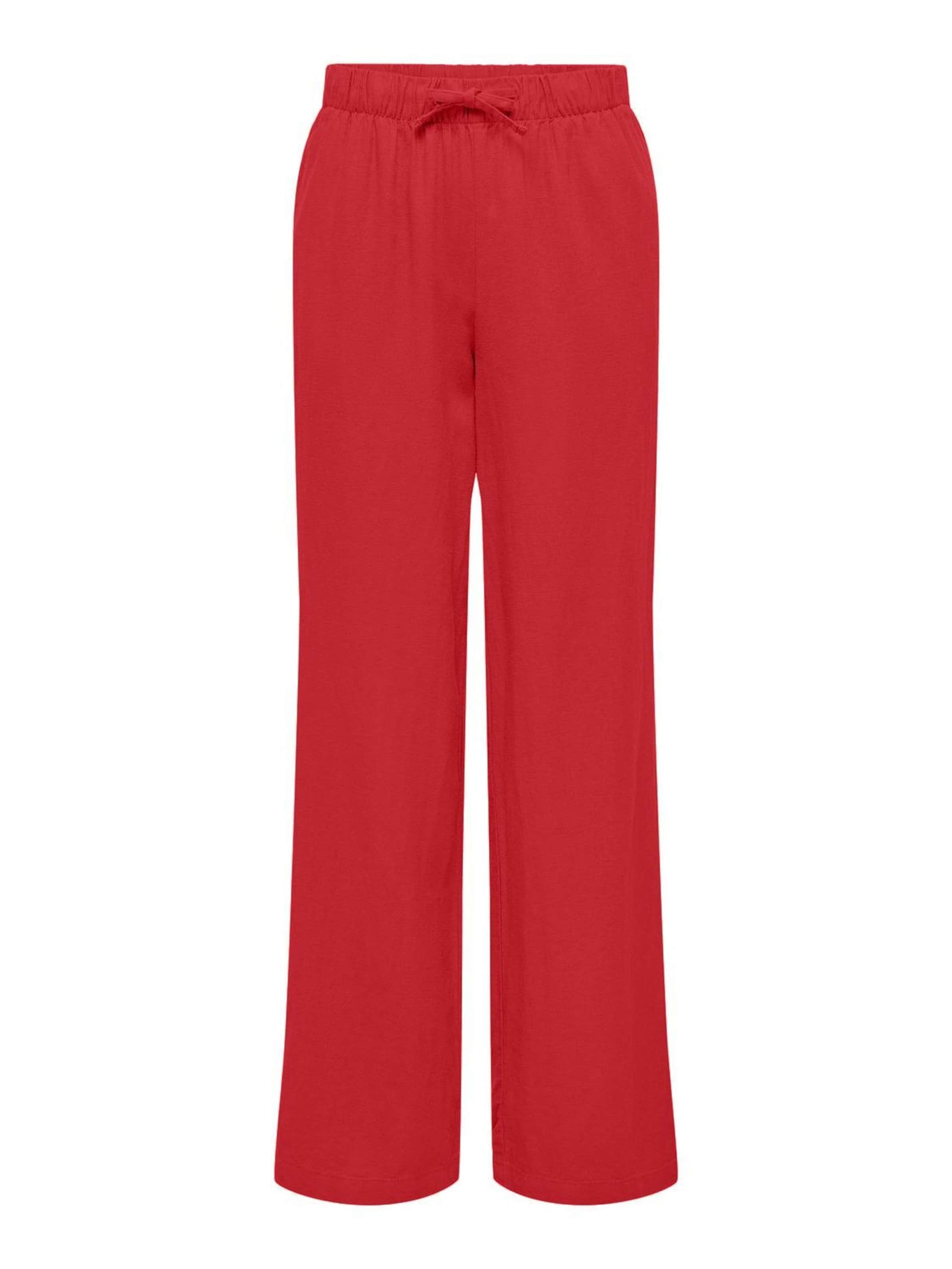 Pantalon 'ONLCaro' ONLY en rouge : devant