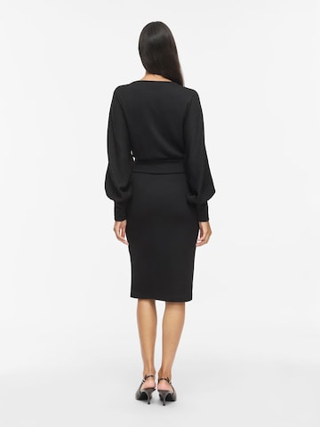 VILA Knit dress 'VIRAFFI' in Black