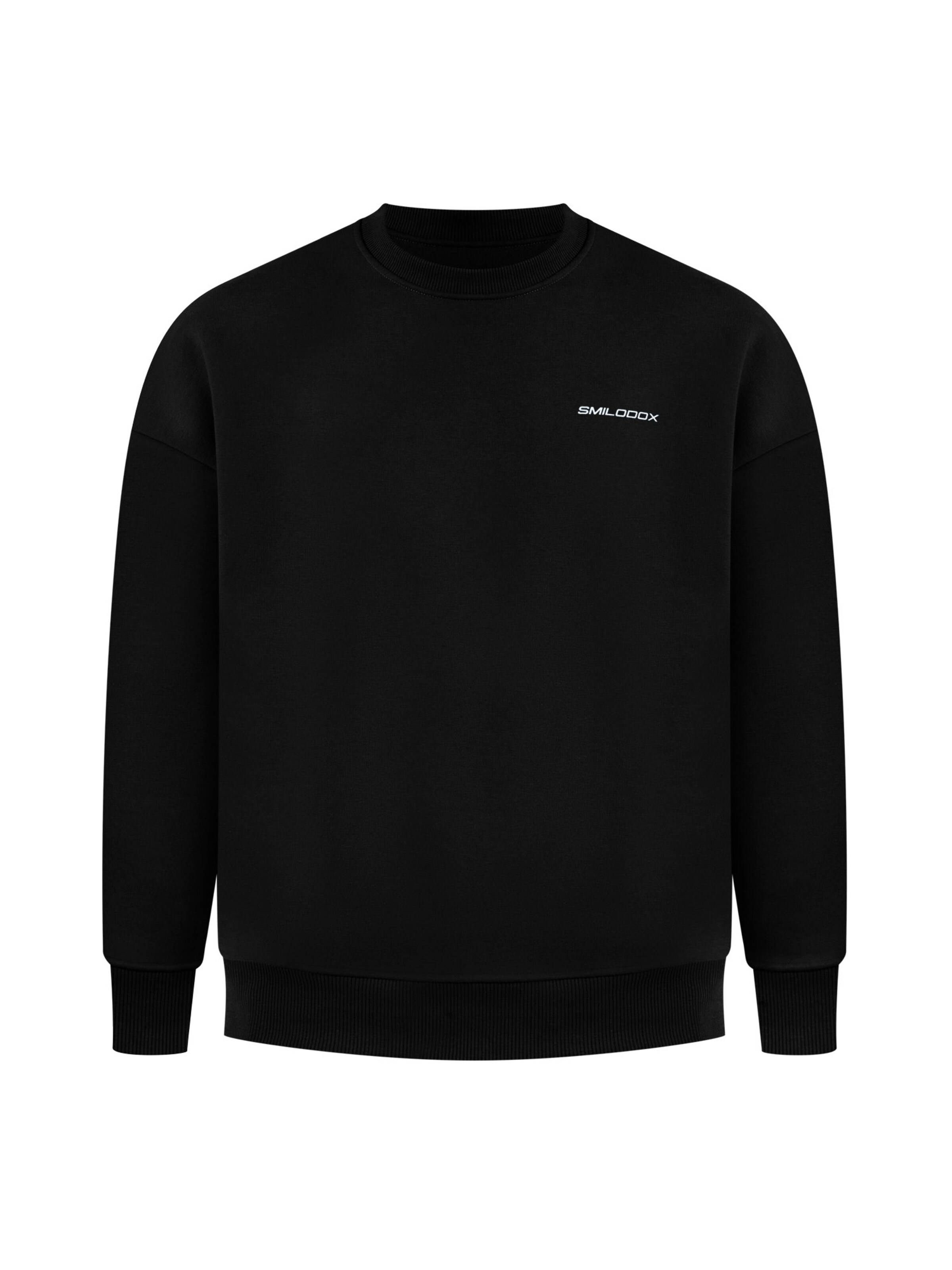 Smilodox Sweatshirt in Zwart: voorkant