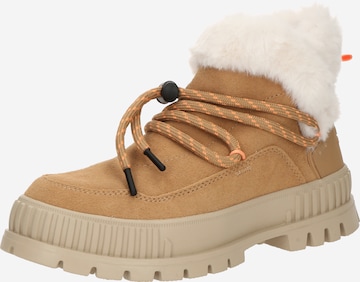 Stivaletto stringato 'PALLASHOCK LO HIVER' di Palladium in marrone: frontale