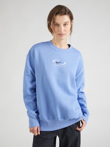 Nike Sportswear Sweatshirt 'PHOENIX FLEECE' in Blue: front