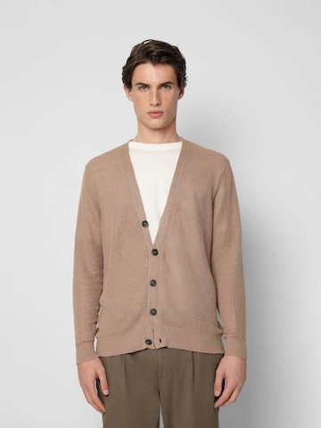 Scalpers Cardigan 'Paul' i brun: forside