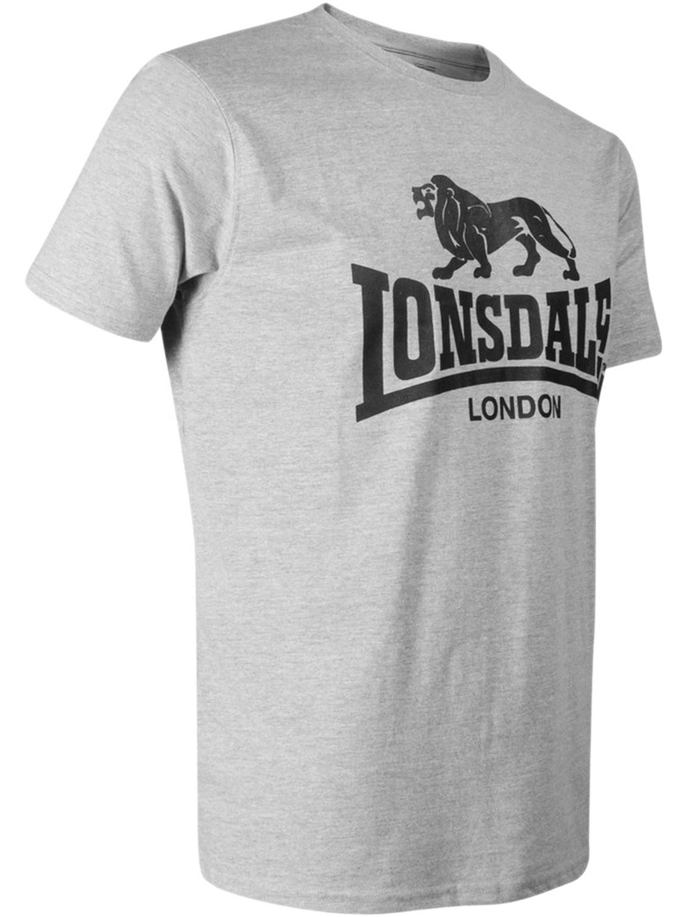 LONSDALE Shirt 'Logo' in Grey