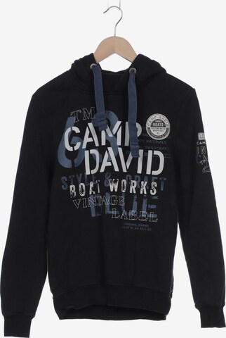 CAMP DAVID Sweatshirt & Zip-Up Hoodie in S in Black: front