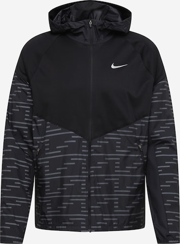 NIKE Athletic Jacket 'RPL Miler' in Black: front