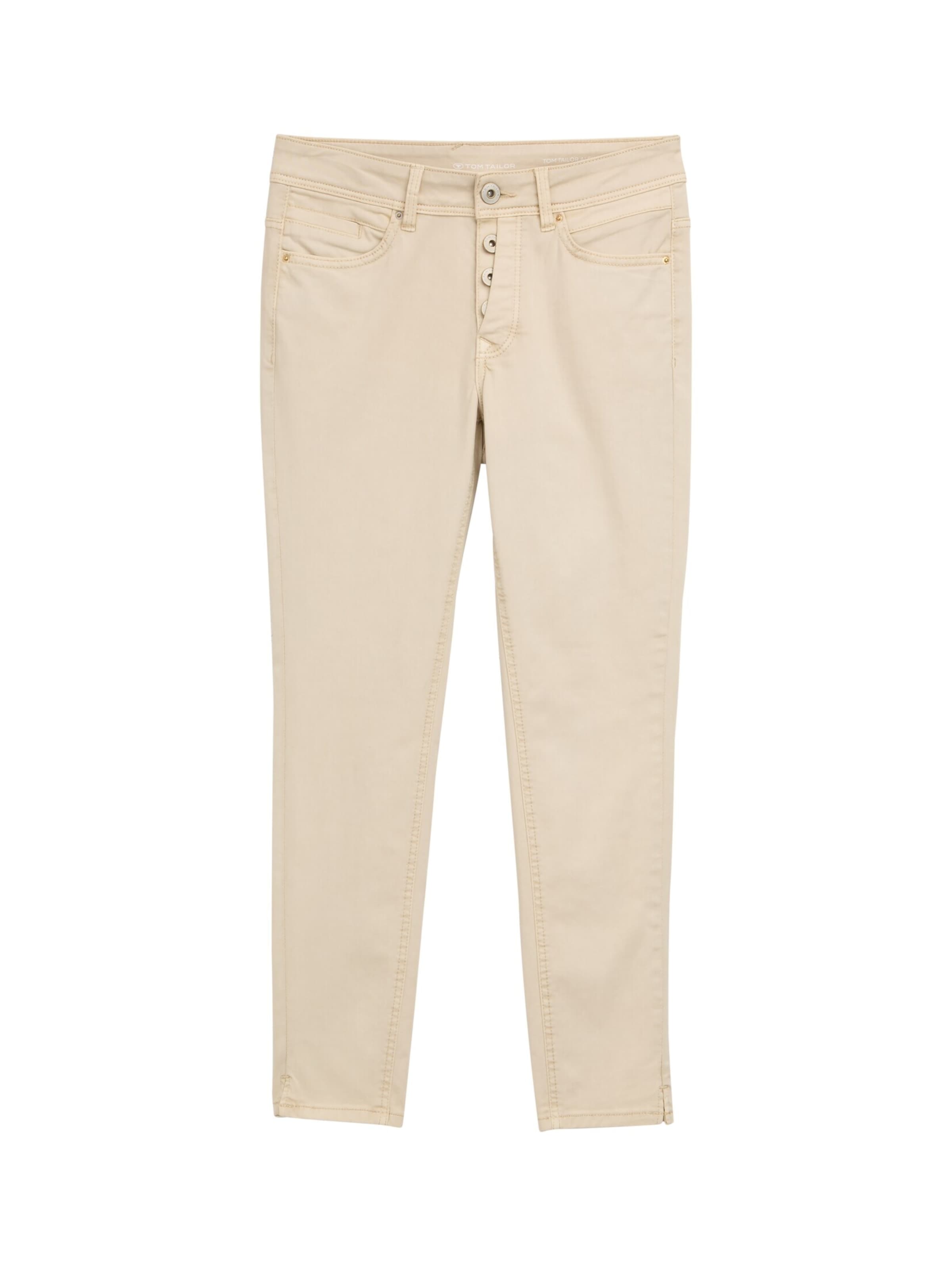 TOM TAILOR Skinny Jeans 'ALEXA' in Beige: Vorderseite