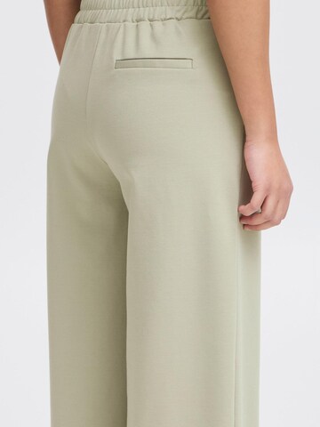 Wide leg Pantaloni ' IHKate ' di ICHI in verde