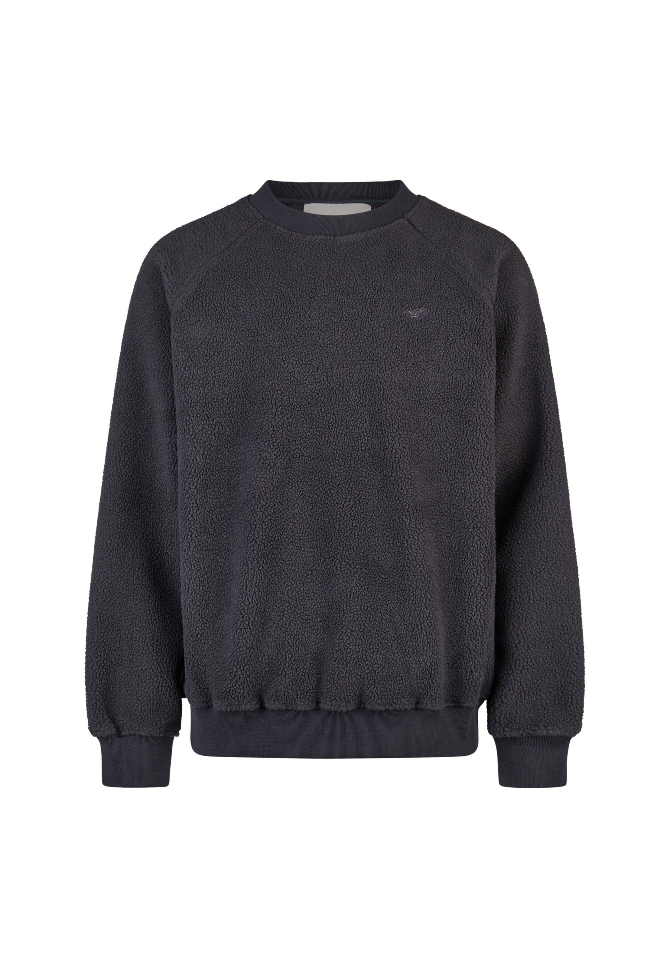 Cleptomanicx Sweatshirt 'Crewneck Flaneur' in Grey: front