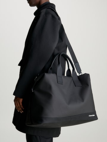 Sac week-end Calvin Klein en gris : devant