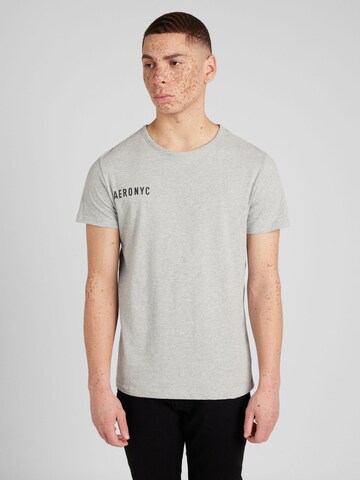 T-Shirt 'NYC' AÉROPOSTALE en gris : devant
