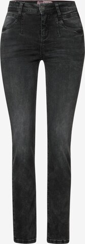 STREET ONE Slim fit Jeans in Black: front