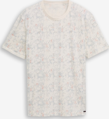 T-Shirt TOM TAILOR en blanc : devant