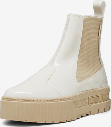 Chelsea Boots 'Mayze' PUMA en blanc : devant