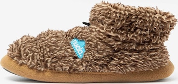 Nuvola. Slippers 'Boot Home Cloud Polar' in Brown: front