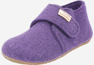 Living Kitzbühel Slippers in Purple: front